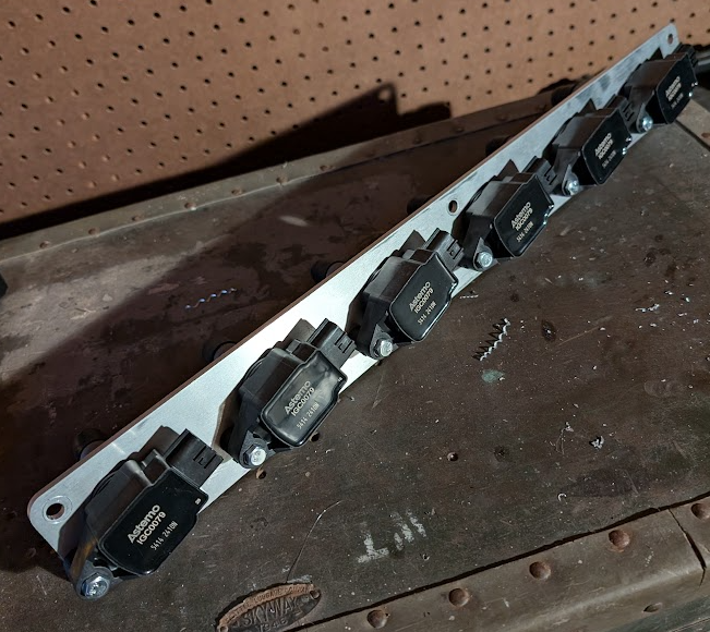 R35 coils mounted to 7MGTE plate